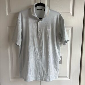 Radmor Hudson Recycled Polyester Light Cloudy Blue Polo Golf‎ Shirt L